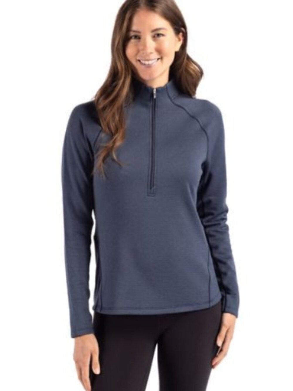 Cutter & Buck Peshastin Eco Fleece Recycled Womens Half Zip Pullover size M